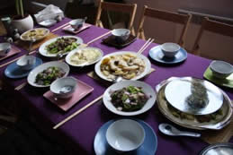 Repas cuisine chinoise diététique